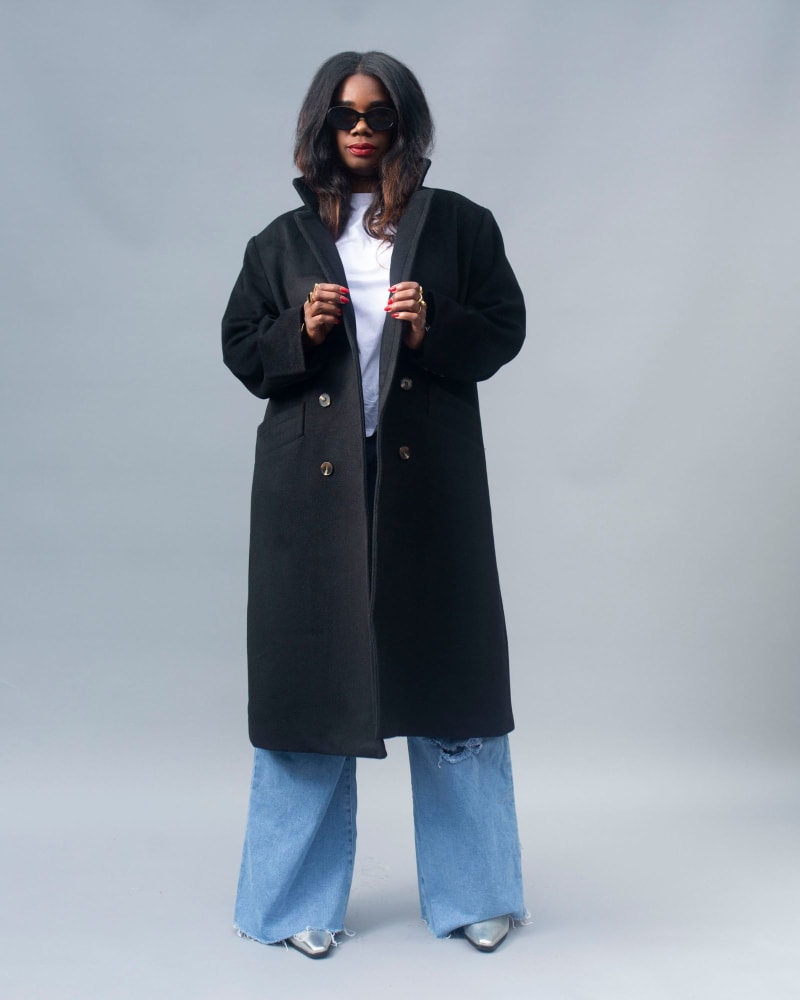 Double breasted top car coat